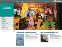 Tablet Screenshot of narrative-environments.com